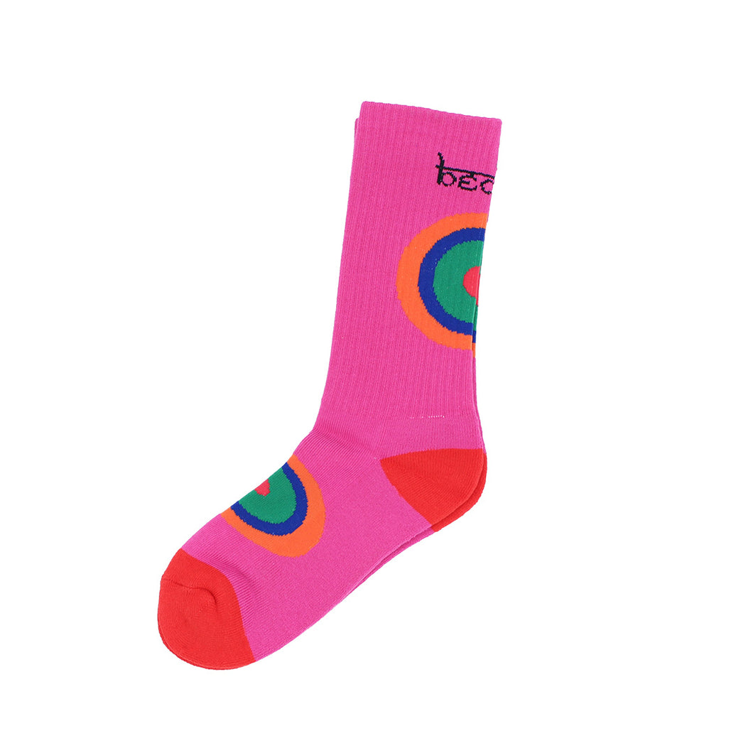Bedlam Tokyo - “Target” Pink Socks
