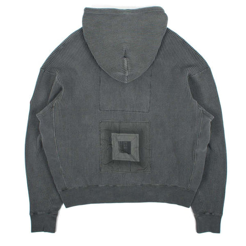 CAV EMPT - "Overdyed Cotton Zip" Grey Hooded Sweatshirt