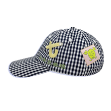 Poche Studio - "T Hat Two" Navy Gingham Pattern LTTT Hat