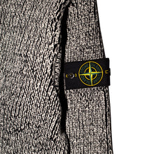 Stone Island - "Cotton Chenille" Black Knit Mock Neck Sweater
