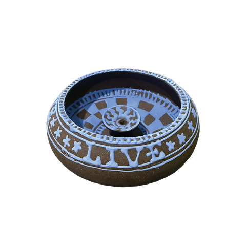 Mellow NYC/Earl Sweatshirt - "Live Laugh Love" Brown Checkers Incense Bowl