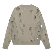 CAV EMPT - "Plague Wide Rib Cut" Grey Zip Sweatshirt