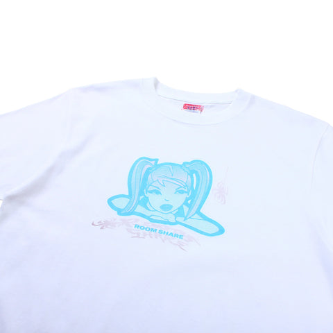 Room Share - White T02-RM HEAT REACTIVE GIRL TEE