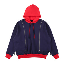 PHINGERIN - "Noren Hoodie" Navy Hooded Sweatshirt