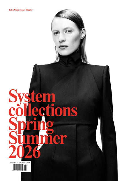 System Mag - Issue No. 2 “Spring/Summer 2026” Magazine Julia Nobis wears Mugler cover