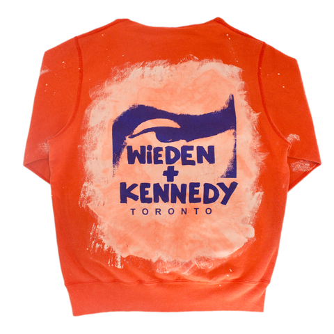 Better™ Gift Shop / Wieden + Kennedy Toronto / "Paint Splatter" Orange Hoodie
