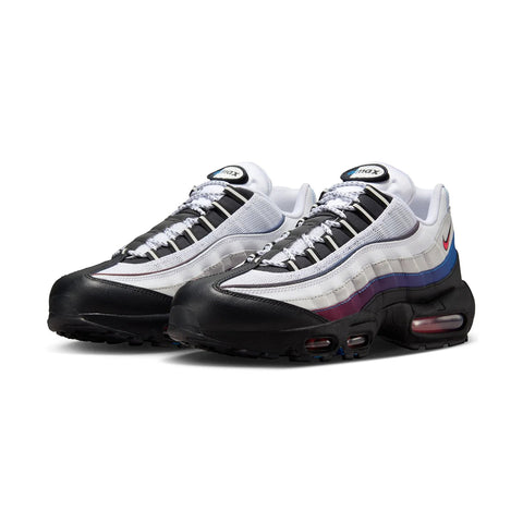 Nike - "Air Max 95 Premium" White/University Red-Blue Jay-Black