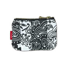 Tokyo Gimmicks - "Paisley Patchwork" Black/White Zip Wallet