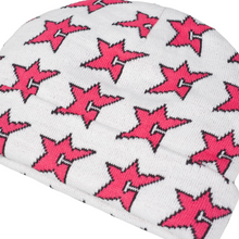 Carpet Company - "C-Star" White/Pink Beanie
