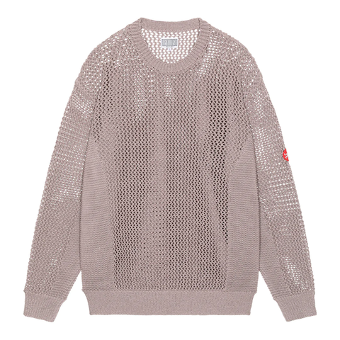 CAV EMPT - Beige "Side Rib Loose Net" Knit