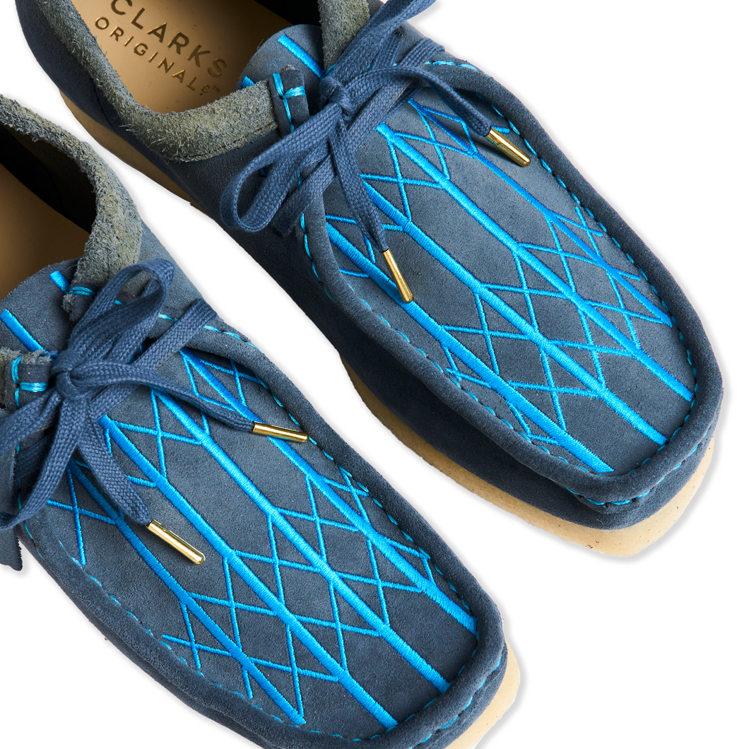 Blue shop suede wallabees