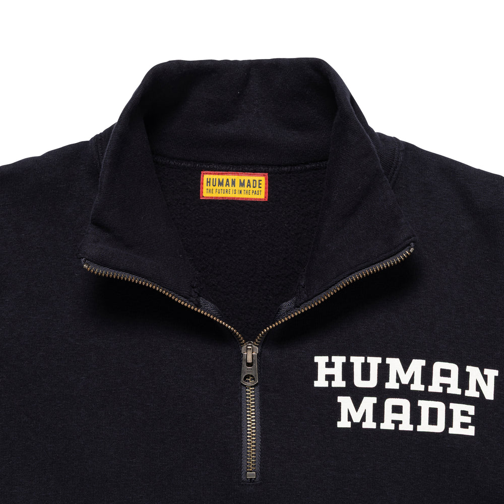 Human Made - Navy Half-Zip Sweatshirt – Better™ Gift Shop