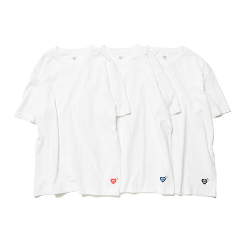 Human Made - "3-Pack" White T-Shirt Set