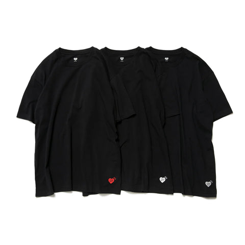 Human Made - "3-Pack" Black T-Shirt Set