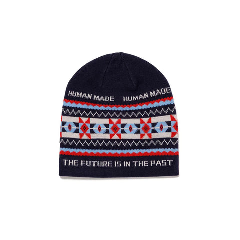 Human Made - "Jacquard" Navy Beanie