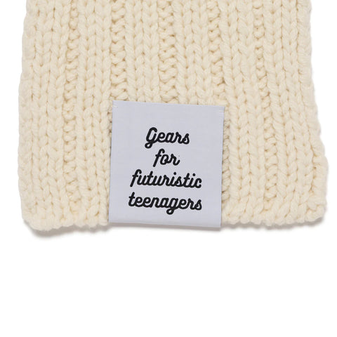 Human Made - "Hand-knitted Muffler" White