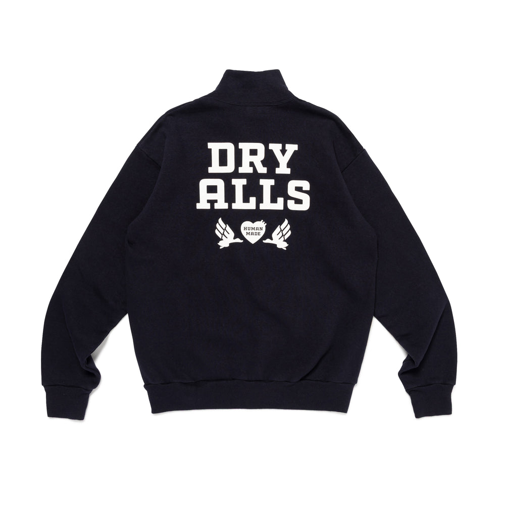 Human Made - Navy Half-Zip Sweatshirt – Better™ Gift Shop