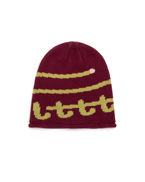 Poche Studio - LTTT - Knit "Swirl" Maroon / Gold