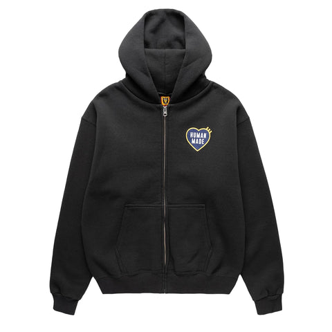 Human Made - "Classic" Zip-Up Black Hoodie