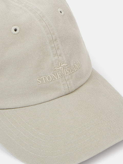 Stone Island  - Sand BRUSHED COTTON GABARDINE HAT Baseball cap