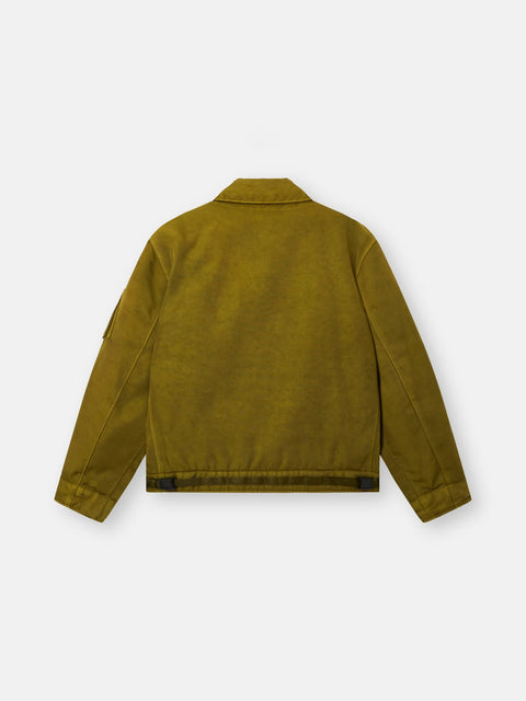 Stone Island - Cactus DENSE OXFORD NYLON-TC Padded Stand Collar Jacket