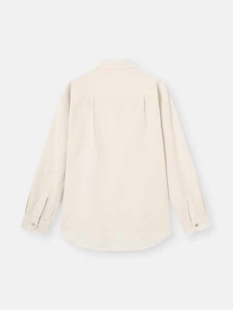 Stone Island Marina - IVORY COTTON NYLON PANAMA_S.I. Regular-fit overshirt