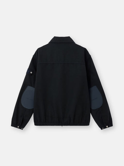 Stone Island - NAVY BLUE DENSE OXFORD NYLON-TC Coach jacket