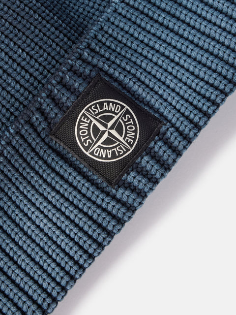 Stone Island -  Fisherman's Rib Nylon "Corrosion Treatment" Beanie