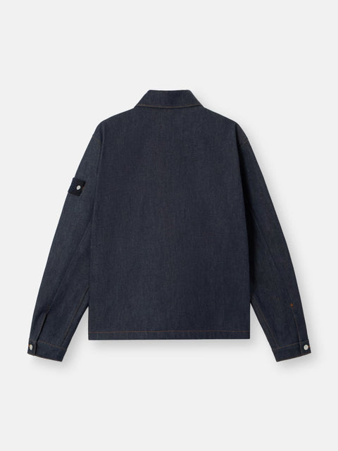 Stone Island - INDIGO DENIM-RAW Coach jacket