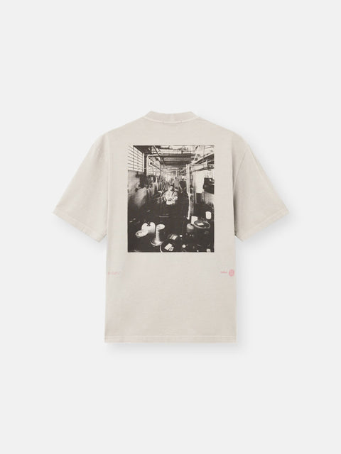 Stone Island - PEARL GREY COMBED ORGANIC COTTON JERSEY T-shirt