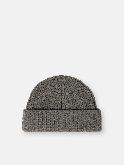 Stone Island - Gray Melange MOULINÉ COTTON CHENILLE Beanie
