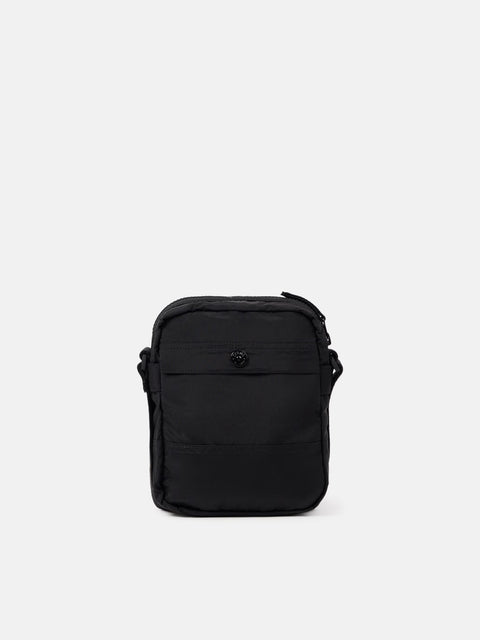 Stone Island - BLACK COATED NYLON METAL IN ECONYL® Crossbody bag