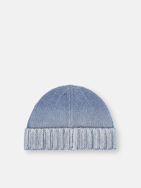 Stone Island - AVIO BLUE COTTON CHENILLE DEGRADÉ PRINT Beanie