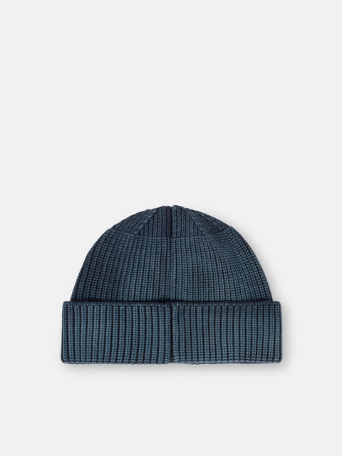 Stone Island -  Fisherman's Rib Nylon "Corrosion Treatment" Beanie