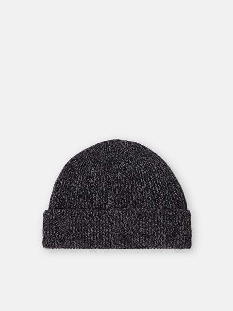 Stone Island -  Knit Reflective "Black Melange" Beanie