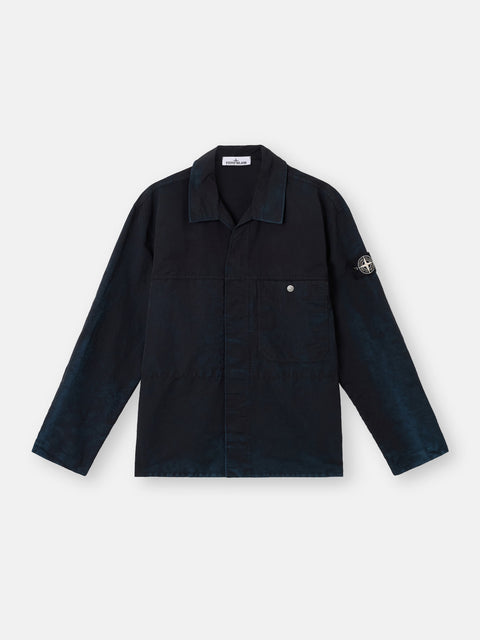 Stone Island  -  NASLAN-TC CORROSION TREATMENT "Black" Shirt