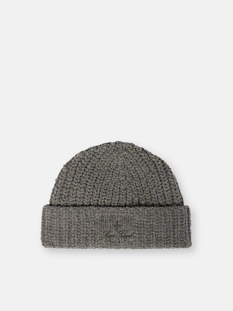 Stone Island - Gray Melange MOULINÉ COTTON CHENILLE Beanie