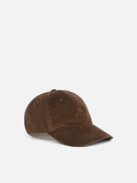 Stone Island  - UMBER COTTON MICRO-CORDUROY Baseball cap