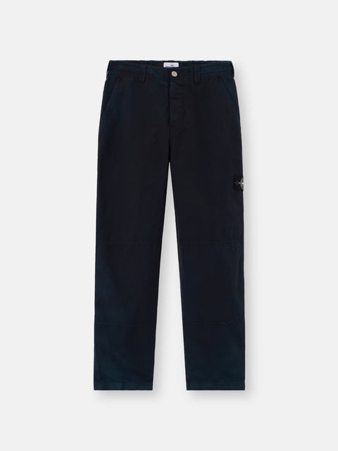 Stone Island  -  NASLAN-TC CORROSION TREATMENT "Black" Chino TROUSERS