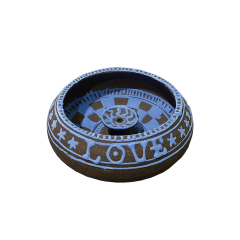 Mellow NYC/Earl Sweatshirt - "Live Laugh Love" Brown Checkers Incense Bowl