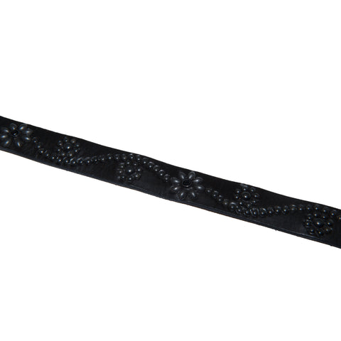 Better™ Gift Shop / Hollywood Trading Company / OrSlow - "Triple Black Stone" Leather Belt