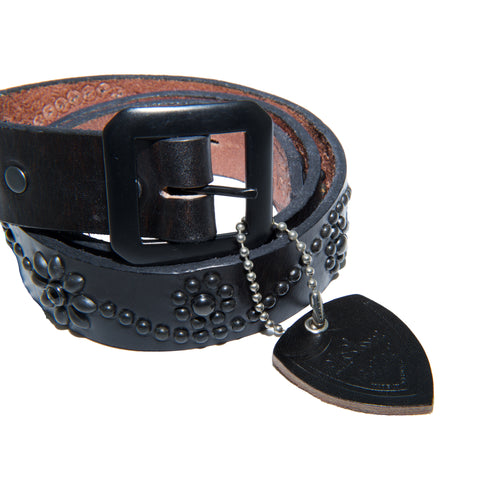 Better™ Gift Shop / Hollywood Trading Company / OrSlow - "Triple Black Stone" Leather Belt