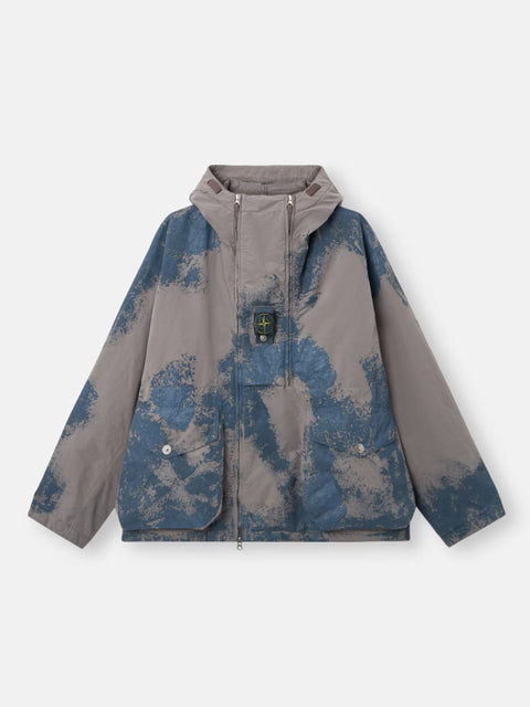 Stone Island - Grey Hand Painted David Light - TC Padded Short Parka
