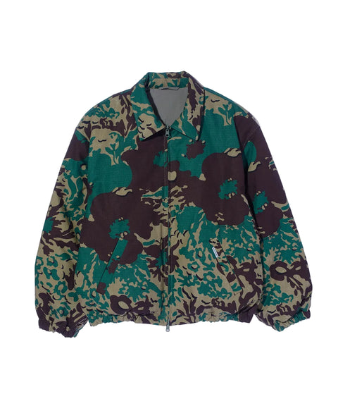 Nomarhythm Textile - Olive "Camo Flower" Reversible Down Puffer Jacket
