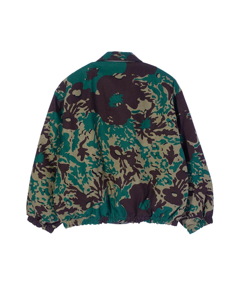 Nomarhythm Textile - Olive "Camo Flower" Reversible Down Puffer Jacket