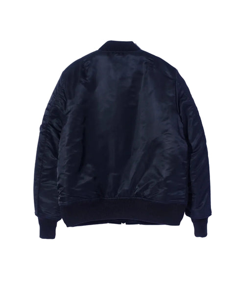 Nomarhythm Textile - Black "Bandana" Embroidery Flight Jacket