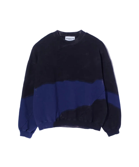 Nomarhythm Textile - Navy x Black "Hand Dye" Twist Sweat