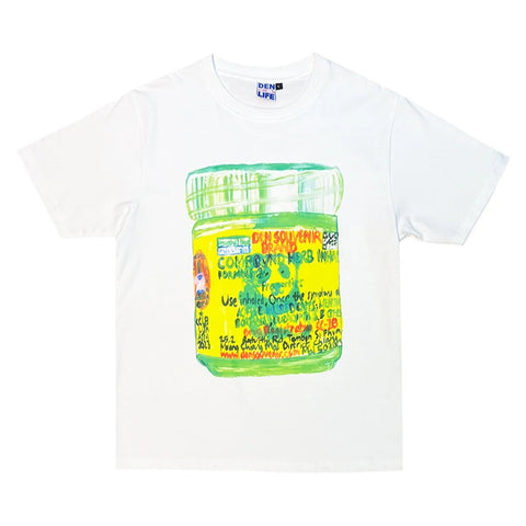 Den Souvenir - "YADOM" White S/S T-Shirt