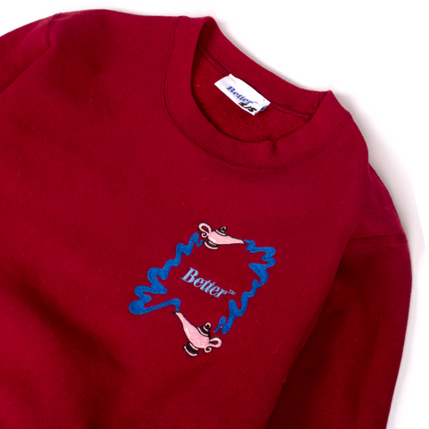 Re-Purpose Better™ Gift Shop  "Magic Lamp" Burgundy Crewneck