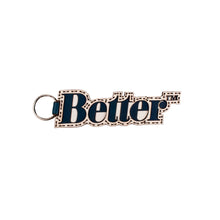 Better™ Gift Shop/Ojaga Design “Classic Logo” White/Blue Keychain